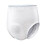 NorthShore GoSupreme Cuecas de Incontinência Noturna, Estilo Pullup, 3X-Gigante, 4 Contagem, Branco, 74-90 polegadas 2