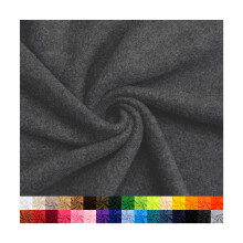 Pico Textiles 1 Yard  anthrazitfarbener einfarbiger Fleece-Stoff  einfarbiger Fleece-Stoff  Verkauf pro Yard  verschiedene Farben  ideal fr Nh