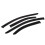 TuningPros WV-713 Window Visor Deflector Rain Guard Dark Smoke 4-PC Set 1