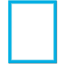 Basic Border Letterhead Laser & Inkjet Printer Paper - Brights (Blue  100 Pack)