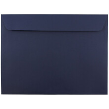 JAM PAPER 9 x 12 Booklet Premium Envelopes - Navy Blue - 25/Pack