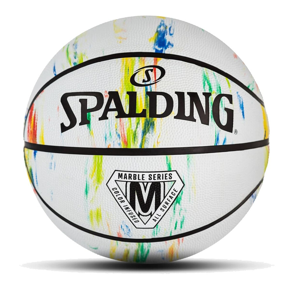 Spalding Marble Series Multi-Color Outdoor Basketball 28.5""""
