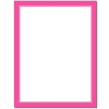 Basic Border Letterhead Laser & Inkjet Printer Paper - Brights (Pink  100 Pack)