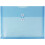 JAM PAPER Plastic Envelopes with Button & String Tie Closure - Letter Booklet - 9 3/4 x 13 - Blue - 12/Pack 1