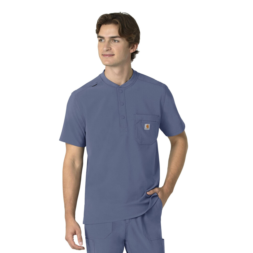 Carhartt Men's Henley Scrub Top  Riverside