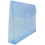 JAM Paper Plastic Envelopes with Hook & Loop Closure - 2"""" Expansion - Letter Booklet - 9 3/4"""" x 13"""" - Blue - 12/Pack 3