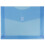 JAM Paper Plastic Envelopes with Hook & Loop Closure - 2"""" Expansion - Letter Booklet - 9 3/4"""" x 13"""" - Blue - 12/Pack 1