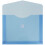 JAM Paper Plastic Envelopes with Hook & Loop Closure - 2"""" Expansion - Letter Booklet - 9 3/4"""" x 13"""" - Blue - 12/Pack 2
