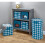 Cesto de Armazenamento Redondo iDesign Dot, Mini Cesto com 2 Alças - Azul 4