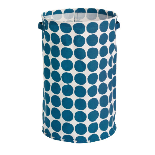 Cesto de Armazenamento Redondo iDesign Dot, Mini Cesto com 2 Alças - Azul 2
