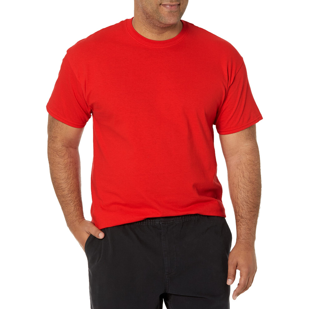 Gildan Mens Heavy Cotton T-Shirt Style G5000 Multipack Shirt (2-Pack) XX-Large Us Red