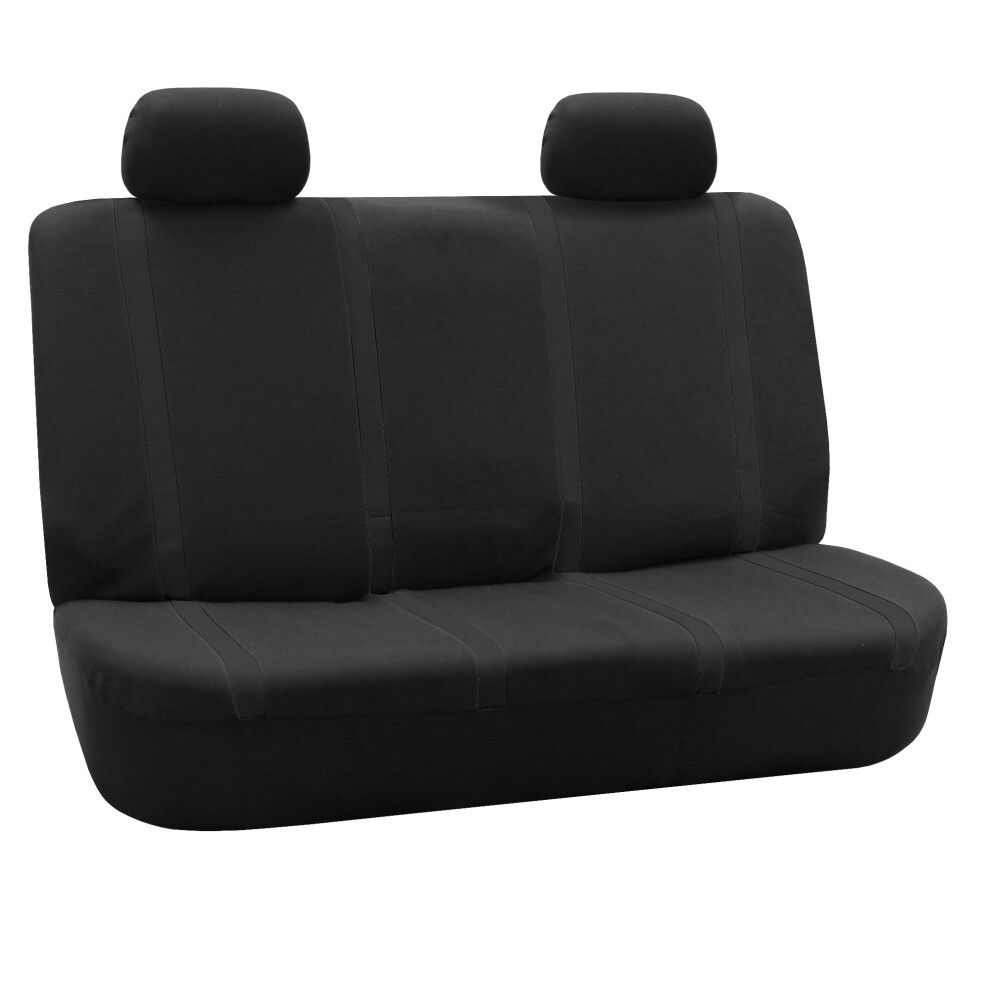 Fh Group Car Seat Covers Rear Set Cloth - Car Seat Covers With Removable Headrest Universal Fit Automotive Seatcovers Washable Car Seatcover For Suv S 196342109409