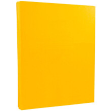 JAM PAPER Vellum Bristol 65lb Cardstock – 8,5 x 11 Coverstock – 147 g/m² – Goldenrod – 50 Blatt/Packung