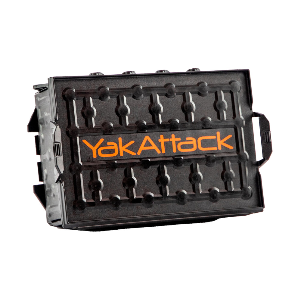 YakAttack TracPak Stackable Storage Box - Black | Kayak Fishing Gear Storage | Fits GearTrac & MightyMount | Kayak Accessories for Fishing Tackle & To