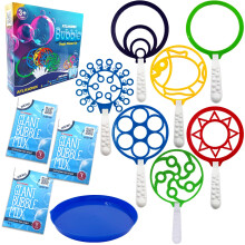 Giant Bubble Wands Outdoor Toys For Kids Large Blowing Rings Variety former indstillet til store sæbebobler inkluderer enor