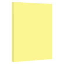 Papel Cartão Colorido Canário Pastel, 67lb, Ideal para Artes e Impressão