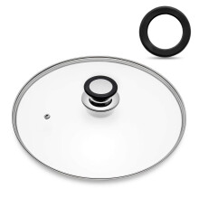 Tempered Glass Lid with Heat Resistant Handle 8""""/20cm Clear