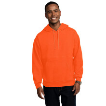 Fruit of the Loom Eversoft Fleece Sudaderas con capucha que absorbe la humedad y transpirable Sudadera con capucha Seguridad Naranja Jersey XX-La