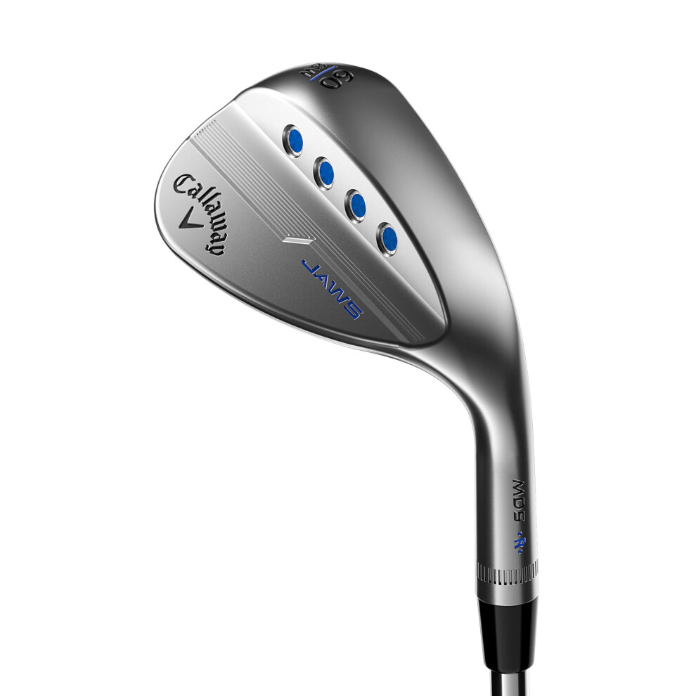 Callaway Mack Daddy 5 Jaws Wedge (Platinum Chrome  Right Hand  60.0 degrees  W-Grind  12* Bounce  Steel)