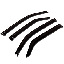 TuningPros WV-226 Finestra Visor Deflector Rain Guard Dark Smoke 4-PC Set