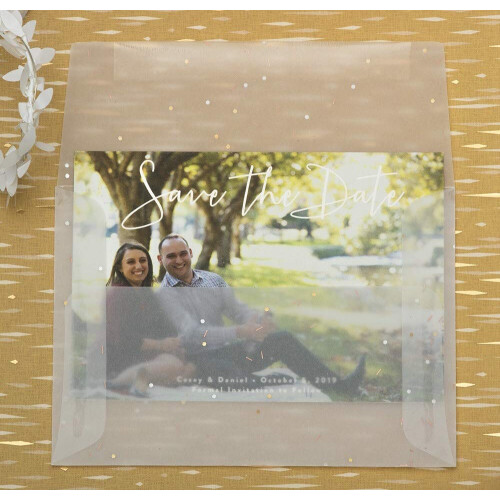 JAM PAPER 9 x 12 Booklet Translucent Vellum Envelopes - Clear - 25/Pack 2