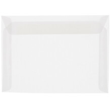 Jam Paper 9 x 12 Folleto Sobres de vitela translcido - Clear - 25/Pack