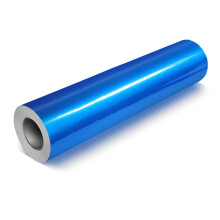 VViViD DECO65 - Rollo de vinilo adhesivo permanente azul reflectante para manualidades, 30 x 4,5 m, incluye hoja de papel de transferencia de 30