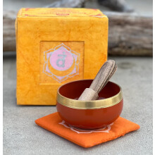 Set regalo di campane tibetane DharmaObjects Sacral Chakra Premium, formato palmare