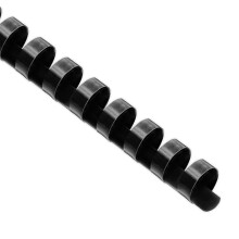 Binditek 100 Pack Plastic Binding Comb Spines  1/2 Inch Diameter  90 Sheet Capacity  for Letter Size  Black  for Students and Coworkers
