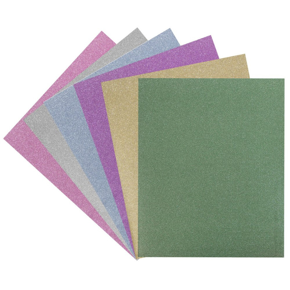 JAM PAPER 2 Pocket Plastic Glitter Folders - Assorted Sparkling Colors - 6 Smooth Mess-Proof Folders/Pack-image-OPC-PGSBP9C-NEW