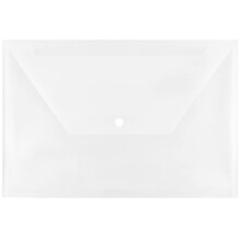 Sobres de plstico de papel de mermelada con cierre de snap - folleto legal - 9 3/4 x 14 1/2 - transparente - 12/paquete