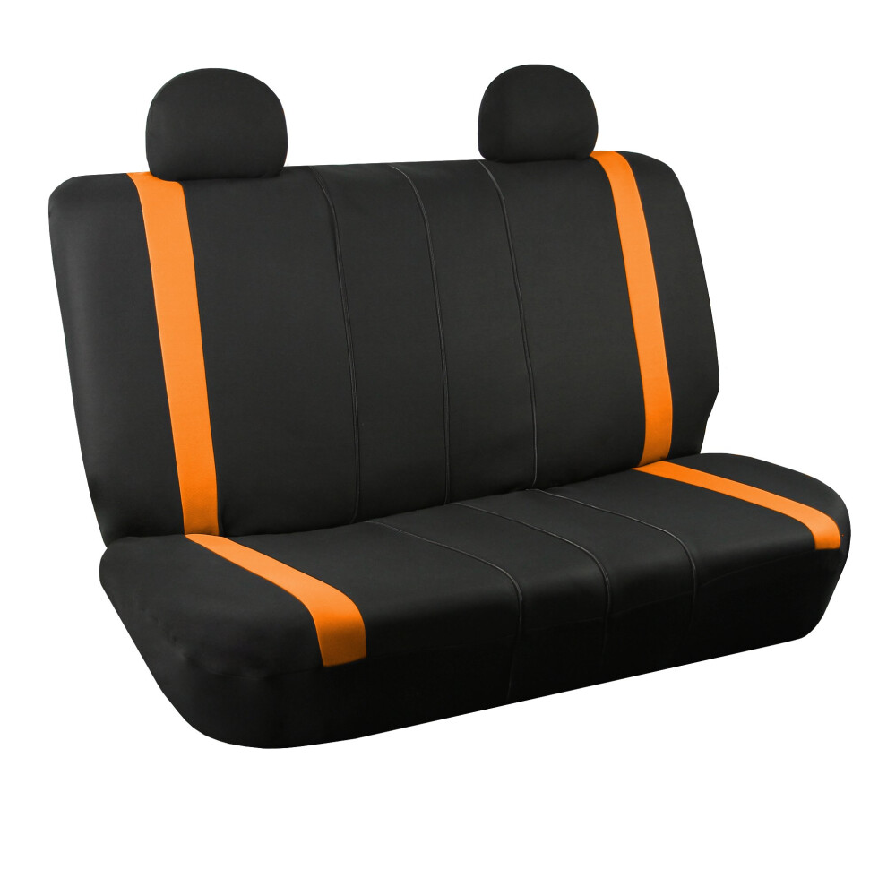 Fh Group Car Seat Covers Rear Set Cloth - Car Seat Covers With Removable Headrest Universal Fit Automotive Seatcovers Washable Car Seatcover For Suv S 196342109461
