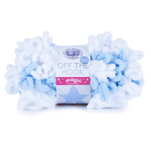 (1 Strang) Lion Brand Yarn Off the Hook Magic No Needle Bulky Yarn Star