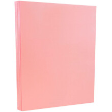 JAM PAPER Vellum Bristol 65lb Karton – 8,5 x 11 Deckblatt – 147 g/m² – Rosa – 50 Blatt/Packung
