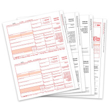 2024 1099 INT 4-delige Rente Belastingformulieren, 25 Laserformulieren voor Rente-inkomsten, Compatibel met QuickBooks