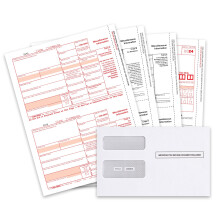 Formularios 1099 MISC 2024 Kit de formularios de impuestos de 4 partes Kit de 25 formularios l ser para proveedores Compatible con QuickBooks y s
