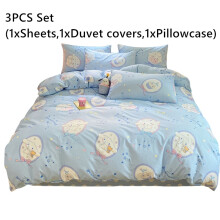 (Style H 3Pcs)Sanrio Bettwäsche Sets 34 Teile Cinnamoroll Kuromi Bettbezug Kissenbezug Laken Geschenk