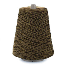 5/2 Perle mercerisiertes Baumwollwebgarn von Silk City Fibers, Dunkel-Mushroom