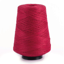 5/2 Perle Mercerized Baumwollwebgarn von Silk City Fibers, Perfekt Rot