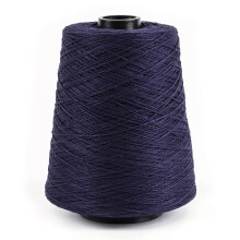 5/2 Perle mercerisiertes Baumwollwebgarn von Silk City Fibers, Dunkelblau