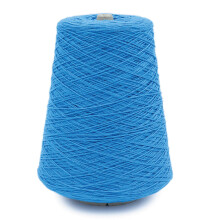 5/2 Perle mercerisierte Baumwoll-Webgarn von Silk City Fibers, Azurit