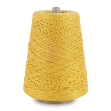 5/2 Perle mercerisierte Baumwollwebgarn von Silk City Fibers, Sungold