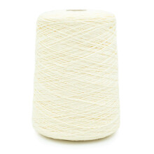 100% Leinen Garn von Silk City Fibers zum Stricken oder Weben, Creme