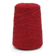 100% Leinen Garn von Silk City Fibers zum Stricken oder Weben, Feuerrot