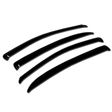 TuningPros WV-470 Finestra Visor Deflector Rain Guard Dark Smoke 4-PC Set