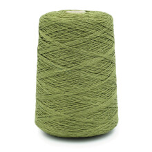 100% Leinen Garn von Silk City Fibers zum Stricken oder Weben, Oliv