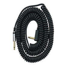 Vox VCC090 Sort spiralformet 1/4 """" Kabel med mesh taske 29.5 '