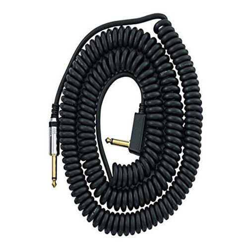 VOX VCC090 Black Coiled 1/4"""" Cable with Mesh Bag 29.5'