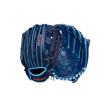 Wilson A500 12"""" Infield Youth Baseball Handske - venstre h?ndkast Navy/bl?/r?d
