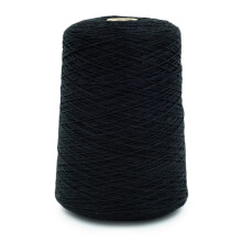 100% Leinen Garn von Silk City Fibers für Stricken oder Weben, Schwarz